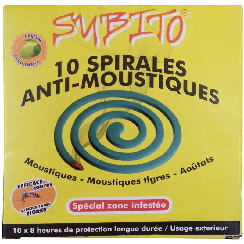 Spirales 1.2.3 Moustiques SUBITO - PROCLEANTOOLS