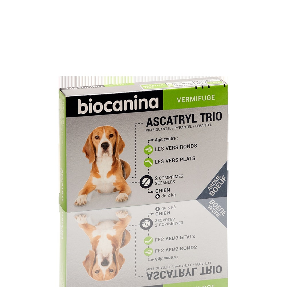 Biocanina Milbetel Chien vermifuge comprimé - Vers ronds et plats