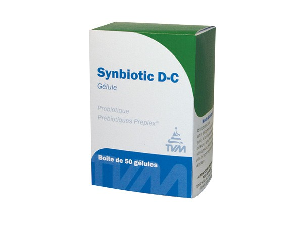 Synbiotic D-C - Complèxe de probiotiques et prébiotiques pour chiens x50 gélules