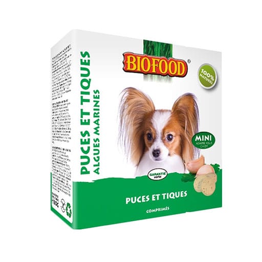 BIOFOOD - Comprimés anti-puce algues marines Mini chien