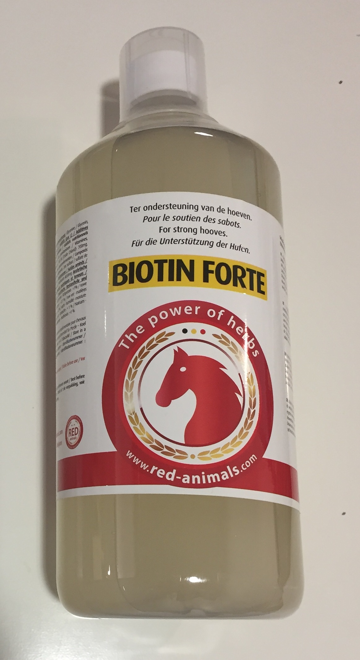 BIOTIN FORTE Red Animals - Soutien des sabots cheaux 1 litre