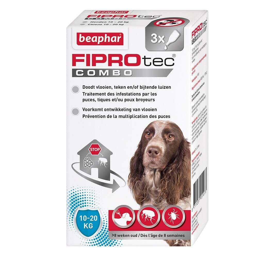 Beaphar - Fiprotec combo anti-puces et tiques chiens