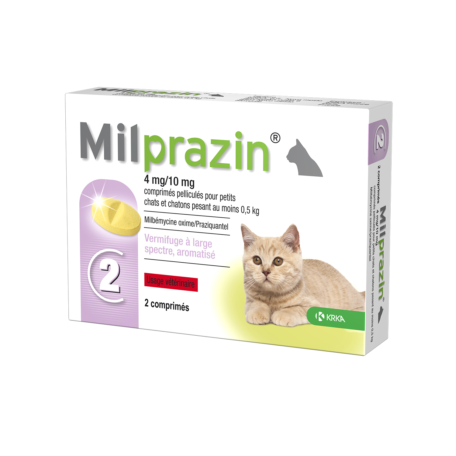 Milprazin vermifuge chatons et petits chats - Véto Malin