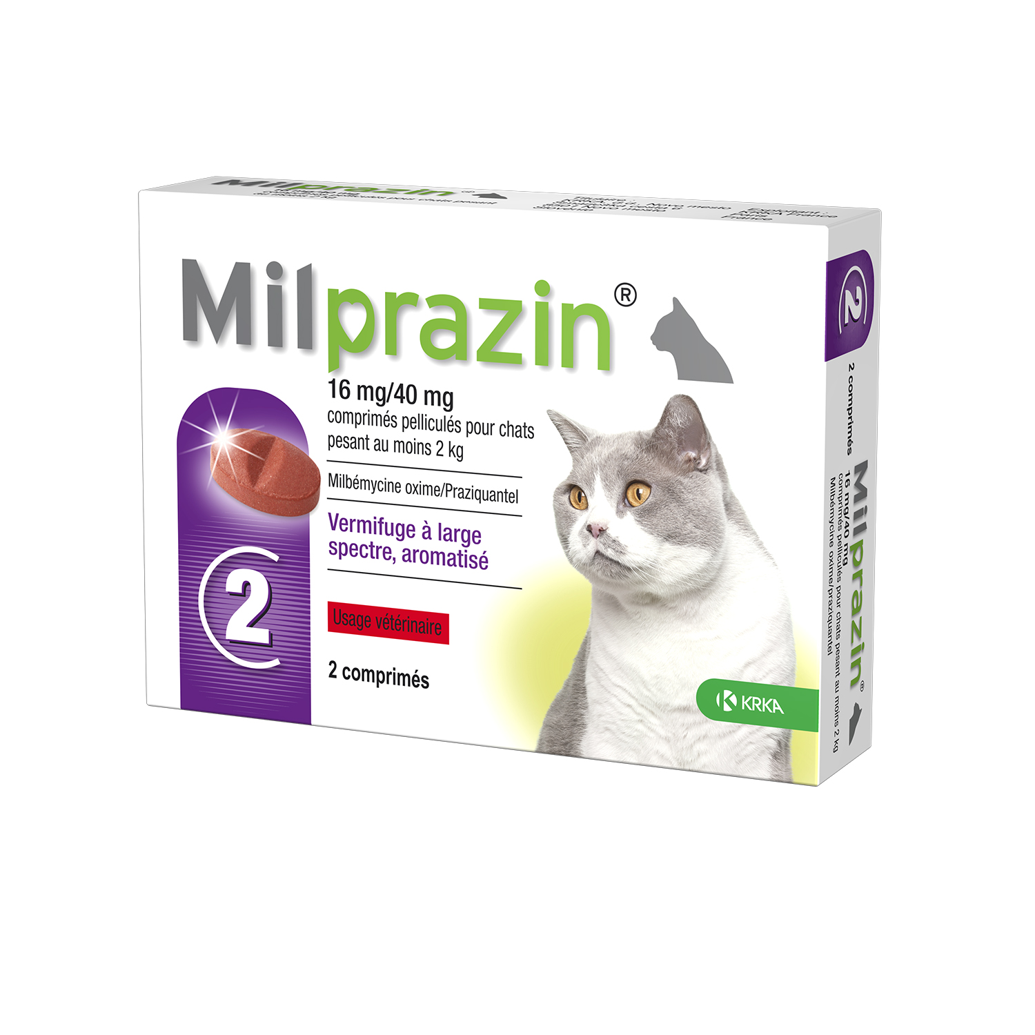 Milprazin vermifuge chats