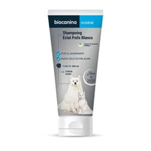 biocanina shampoing éclat poils blancs