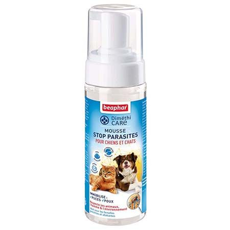 Beaphar Dimethicare - Mousse stop parasites pour chiens et chats - 150ml